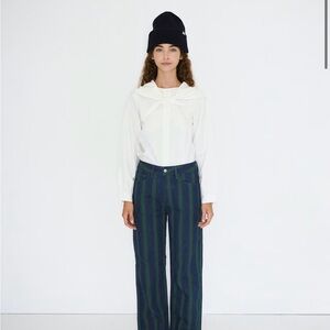 Scarf Neck Sailor Blouse